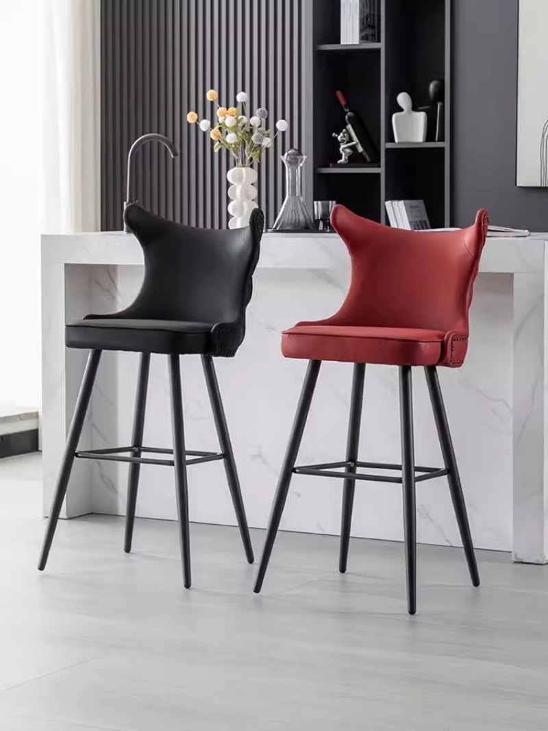  Ghế Bar Stool cao tựa lưng đính cườm sang trọng GB235