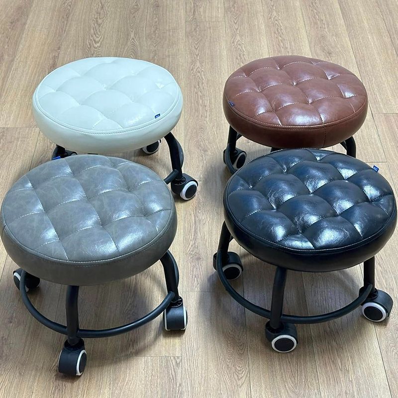 Ghế đôn múi chân vòng bánh xe nhỏ xinh GB971