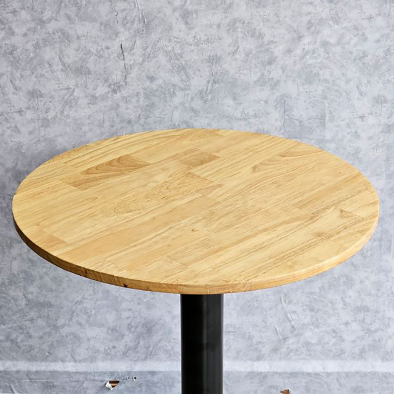 Bàn cafe tròn hệ khung sắt dày dặt mặt bàn gỗ GC685