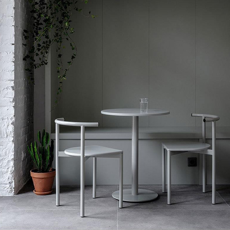 Bộ bàn ghế cafe ban công ngoài trời phong cách tối giản GC546