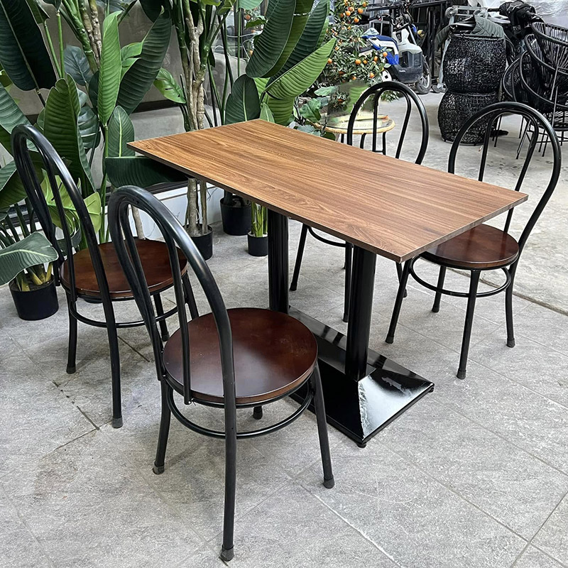 Bộ bàn ghế Thonet cafe, quán ăn, nhà hàng sắt decor GC841