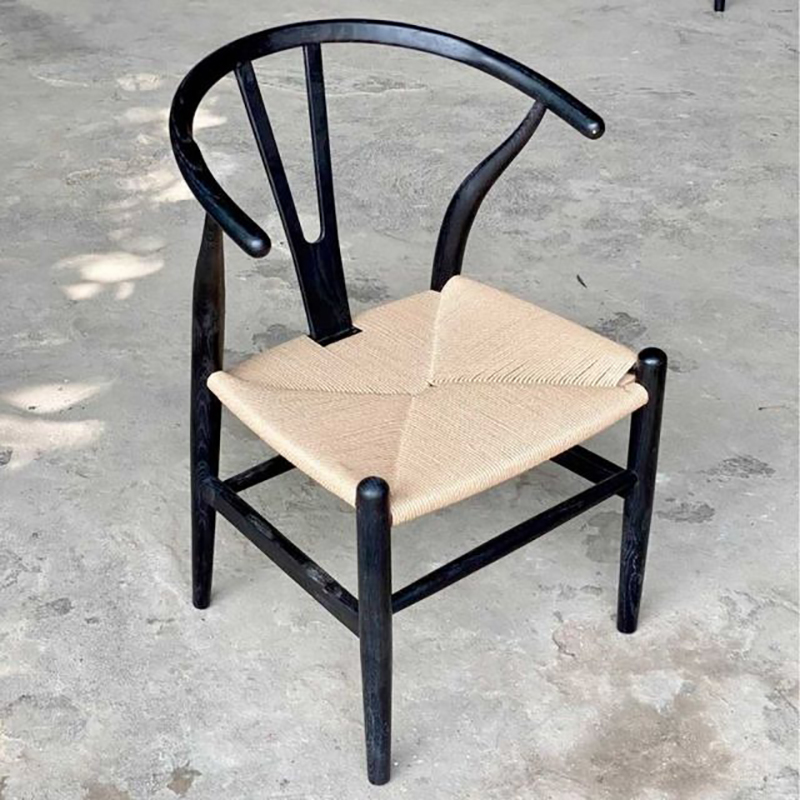 Ghế gỗ đan dây Wishbon thiết kế độc đáo uyển chuyển GC121