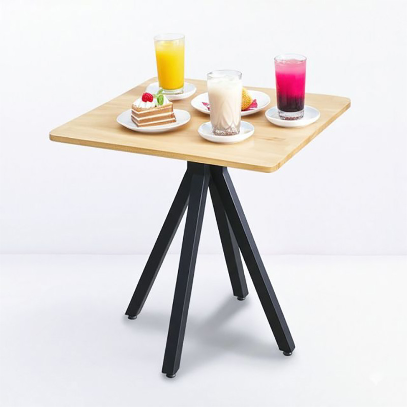 Bàn cafe nhà hàng vuông 70x70cm gỗ cao su GC792