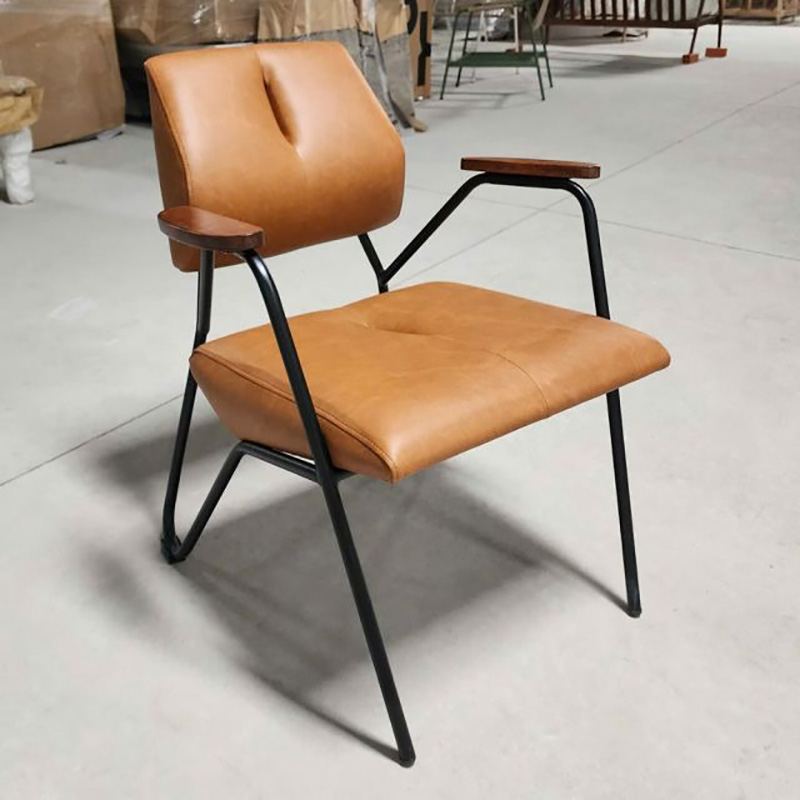 Ghế cafe tựa thư giãn Cooper nệm bọc da khung sắt GC501