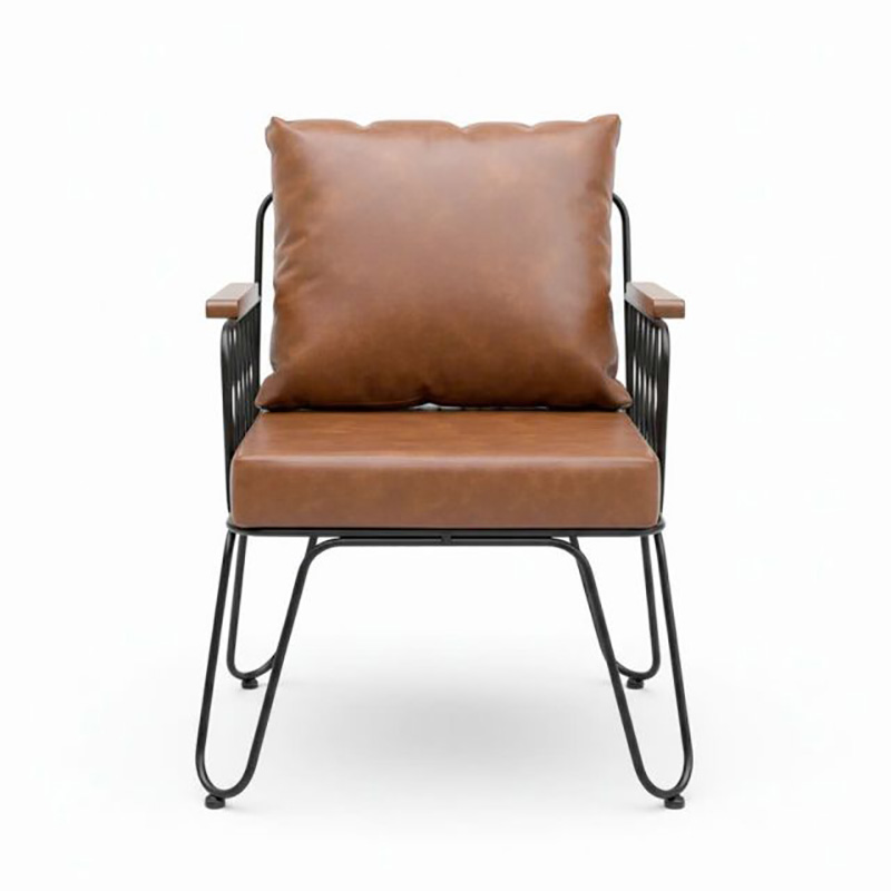 Ghế sofa đơn cafe nhà hàng khách sạn khung sắt nệm Simili GC090