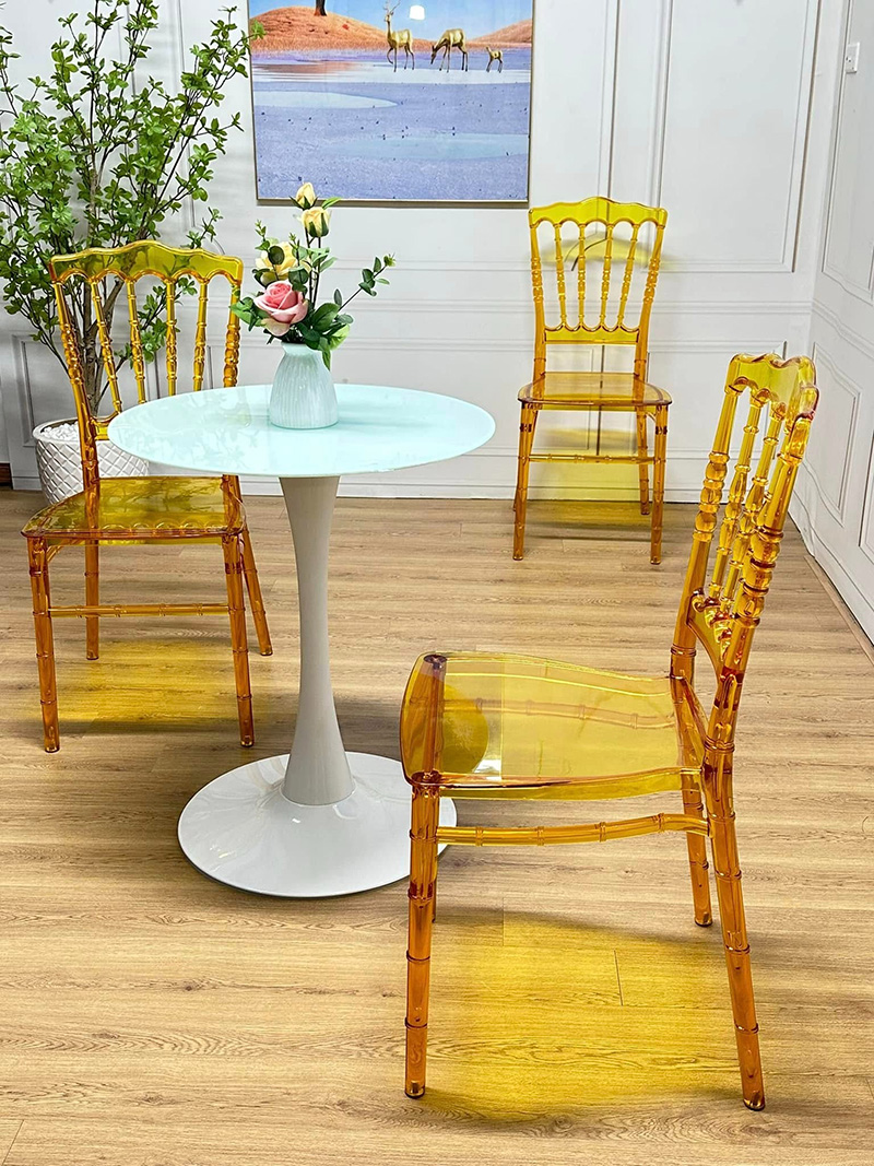 Ghế sự kiện tiệc cưới NAPOLEON trong suốt nhiều màu GC838