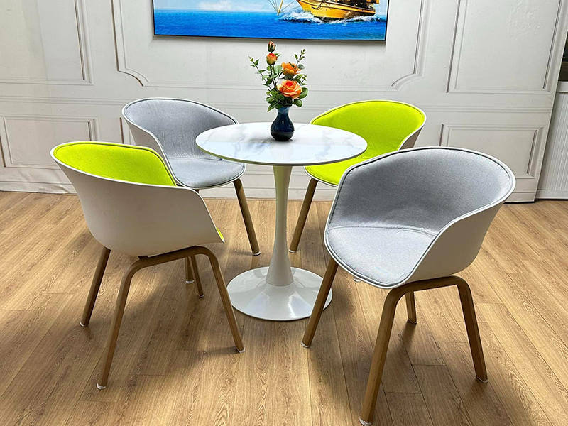 Set bàn ghế cafe đẹp với mẫu ghế HAY đệm GC970