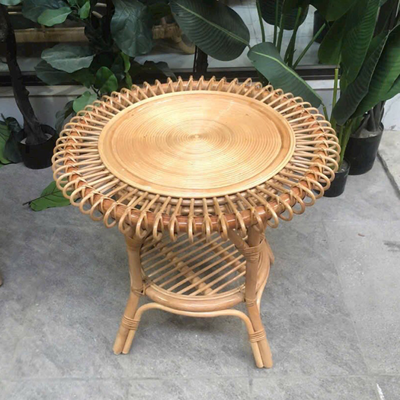 Bàn mây tự nhiên decor trang trí nội thất đẹp BM517