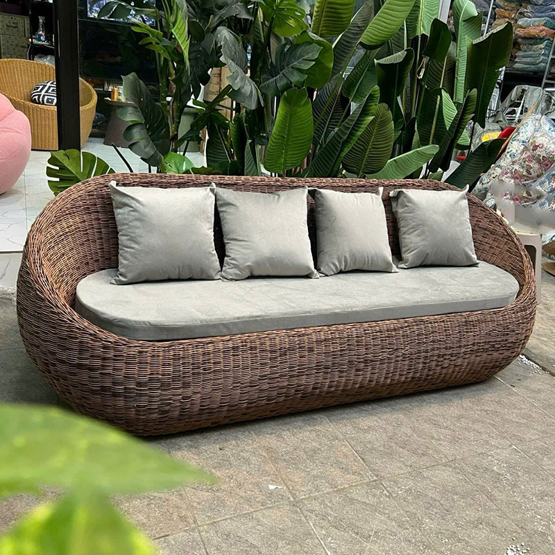 Bàn ghế Sofa mây nhựa cao cấp sân vườn ngoài trời BM426