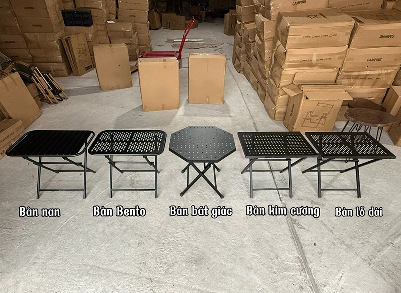 Bàn Camping hình Bát Giác CNC bền nhẹ, gấp gọn dã ngoại, Picnic, cắm trại, cafe BS590