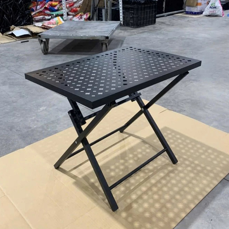 Bàn gấp gọn cafe, dã ngoại, camping khung sắt chắc chắn, chịu lực tốt BS219