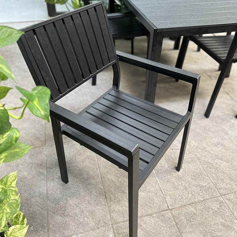 Bàn ghế sân vườn ngoài trời mặt nhựa Composit BS360