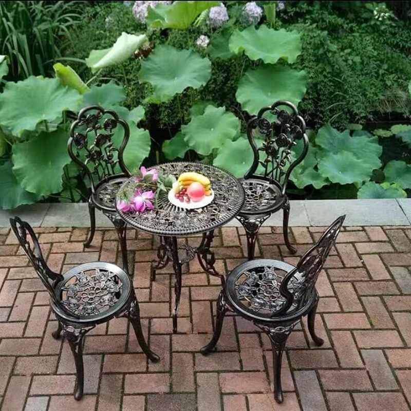 Ghế hợp kim nhôm đúc Rose mẫu ghế cafe, sân vườn, ban công HOT BS303