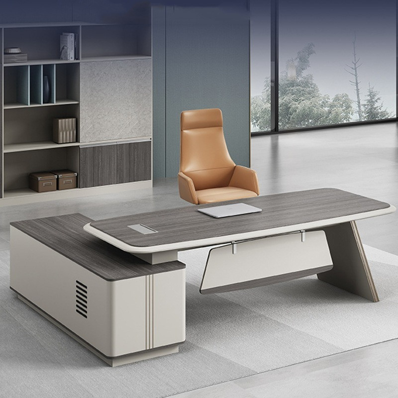 Bàn làm việc giám đốc chữ L cao cấp cho văn phòng chuyên nghiệp BG594