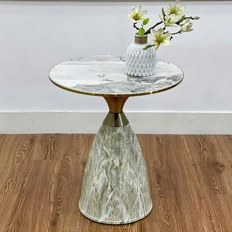 Bàn góc sofa phòng khách trụ đá đẹp tinh tế BC276