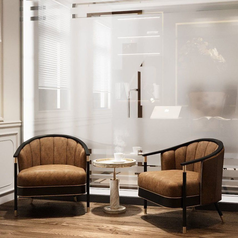 Bàn side tab cạnh sofa đá trắng vân mây, trụ inox 304 mạ vàng cao cấp BC208