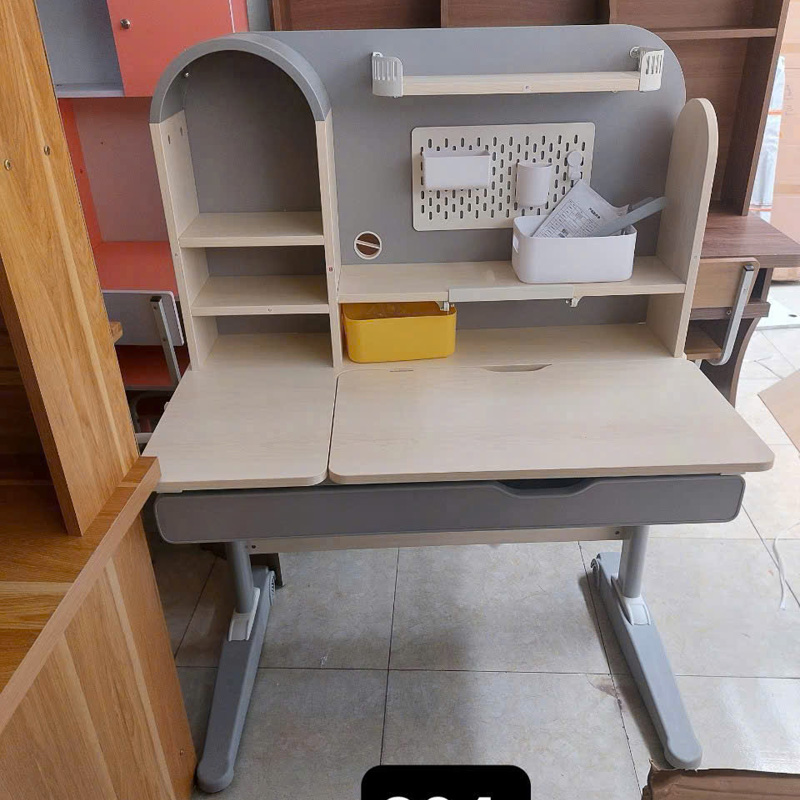 Bàn học cho bé thông minh S04 gỗ cao cấp, kích thước 60x100cm hỗ trợ chống gù BH278