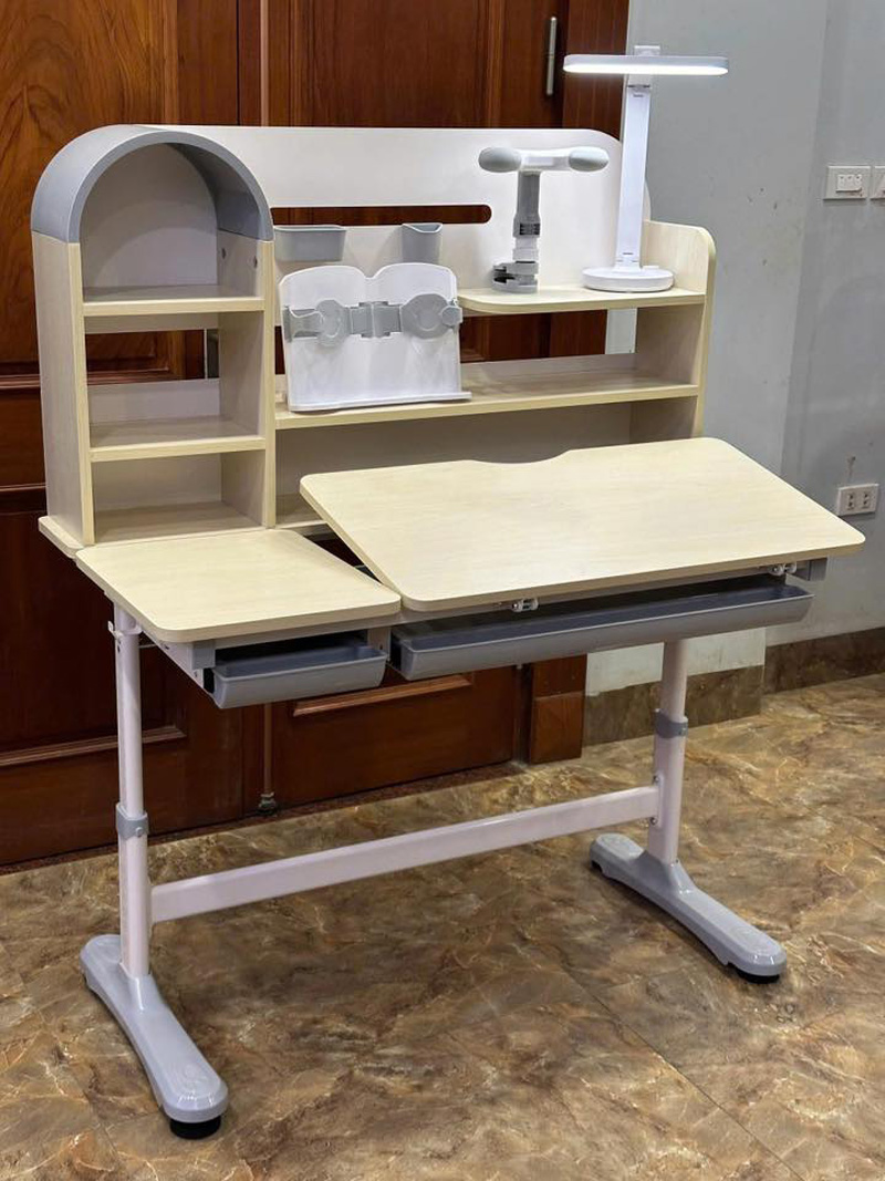 Bàn học thông minh F09 nâng hạ cao thấp bằng tay quay BH412