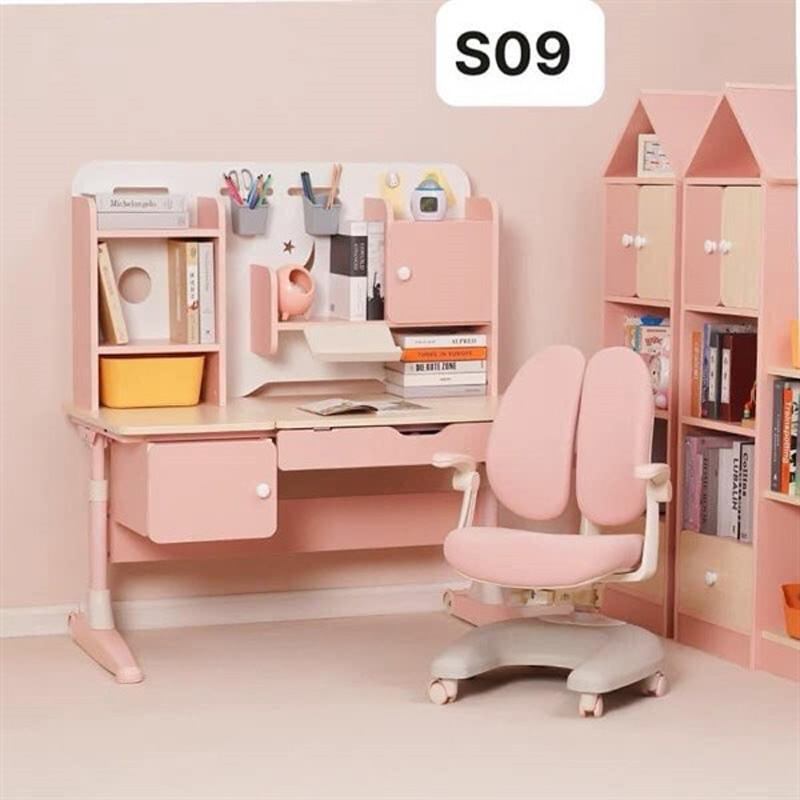 Bàn học thông minh S09 mặt bàn có thể điều chỉnh độ nghiêng từ 0 - 60 độ dễ dàng BH050
