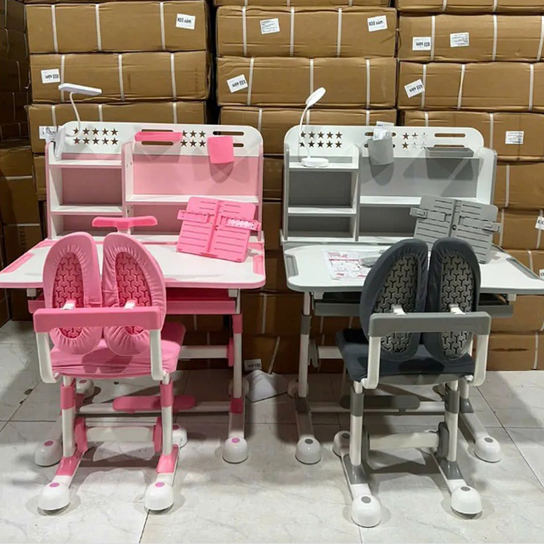 Bộ bàn học giá rẻ C12 điều chỉnh thông minh kèm ngăn kéo và giá sách BH304