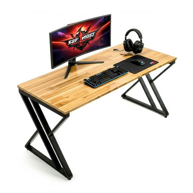 Bàn Gaming, bàn làm việc, bàn văn phòng chân sắt chữ X BV709