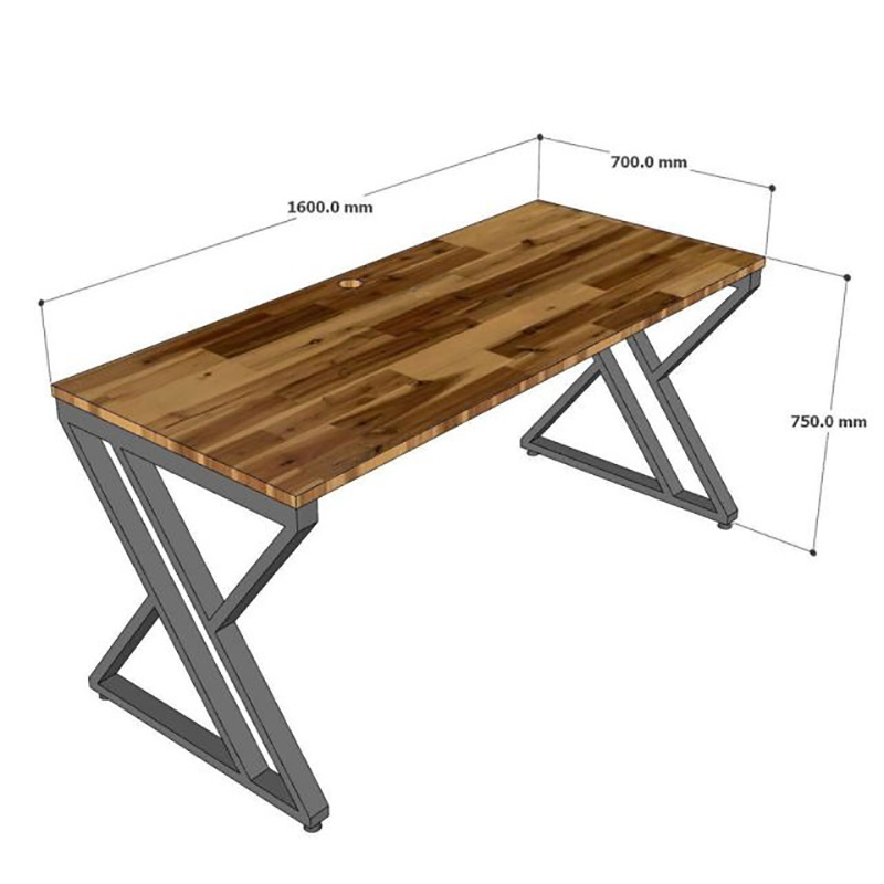 Bàn Gaming, bàn làm việc, bàn văn phòng chân sắt chữ X BV709