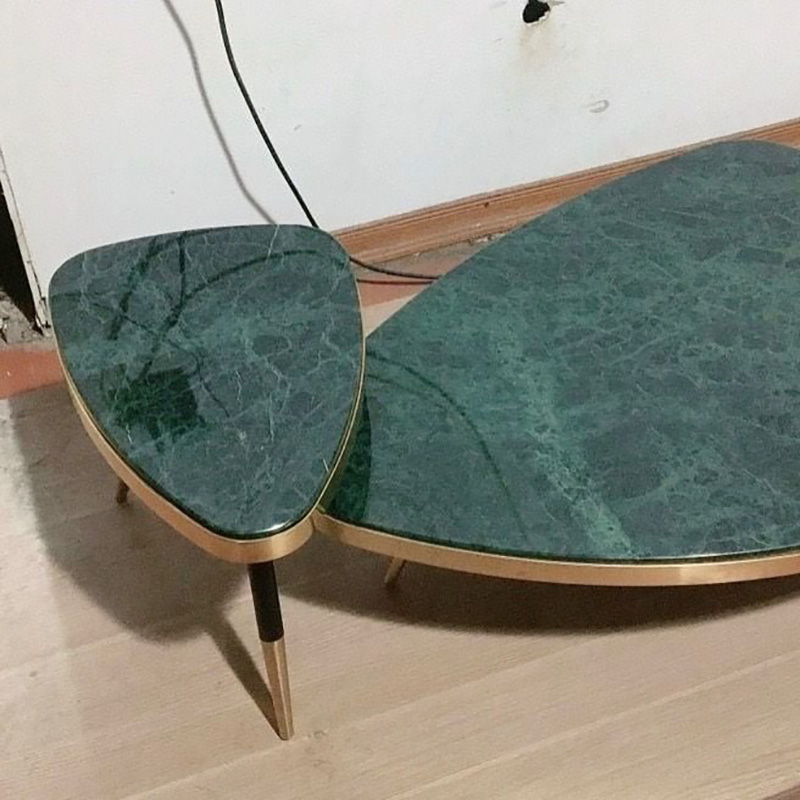 Bàn trà đôi mặt đá tự nhiên thiết kế sang trọng, tinh tế BT946