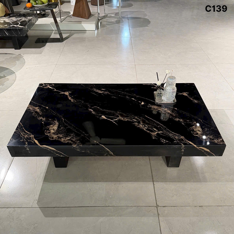 Bàn trà sofa phòng khách đá Cẩm Thạch KT 130cm x 75cm BT279 Bàn trà sofa phòng khách đá Cẩm Thạch KT 130cm x 75cm BT279