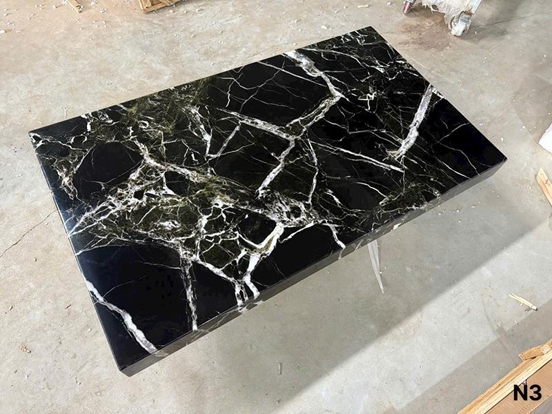 Bàn trà sofa phòng khách đá Cẩm Thạch KT 130cm x 75cm BT279 Bàn trà sofa phòng khách đá Cẩm Thạch KT 130cm x 75cm BT279