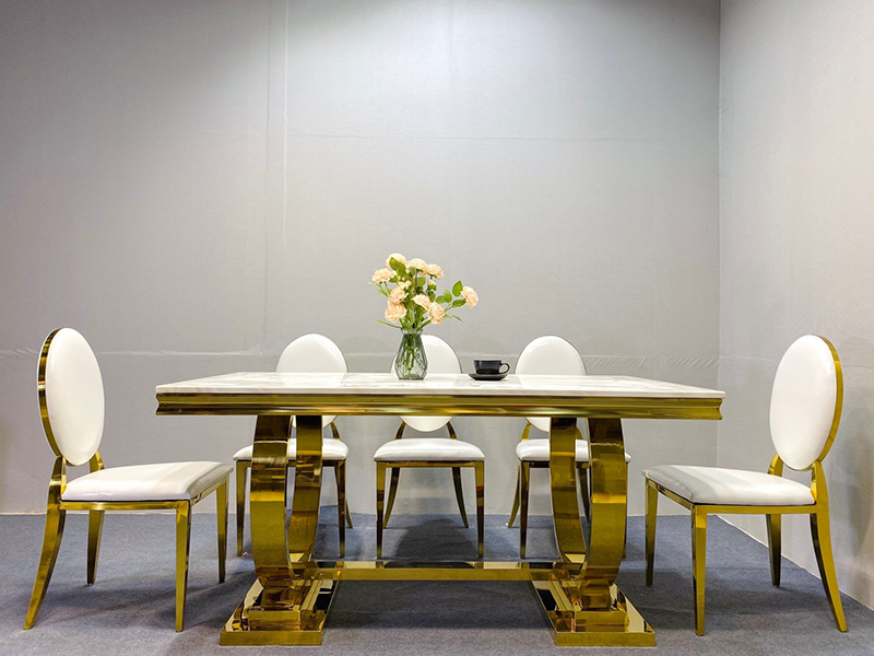 Bộ bàn ăn phong cách Hoàng Gia Luxury 6 ghế BO912