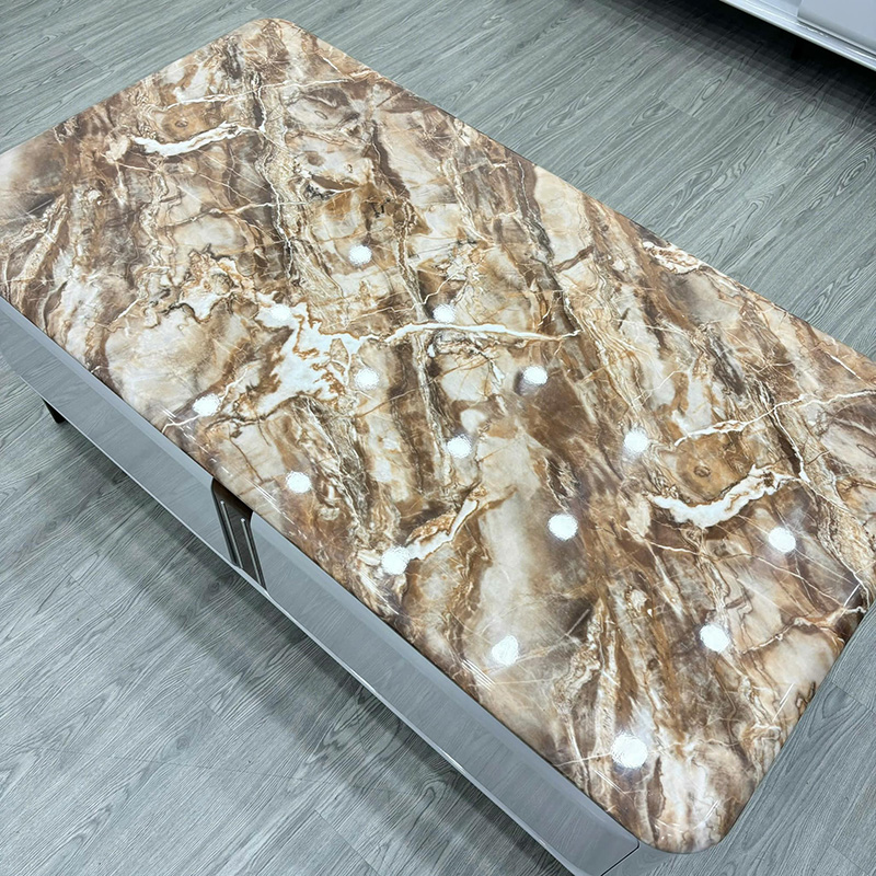 Combo bàn trà kệ tivi với thiết kế tinh tế, đường nét thanh thoát CT242