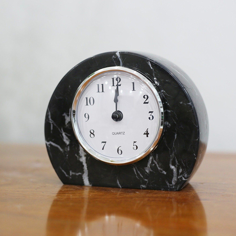 Đồng hồ để bàn đá tự nhiên nguyên khối DC172