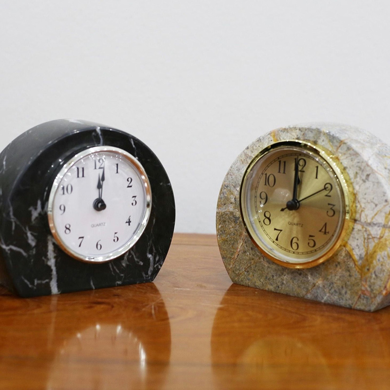 Đồng hồ để bàn đá tự nhiên nguyên khối DC172