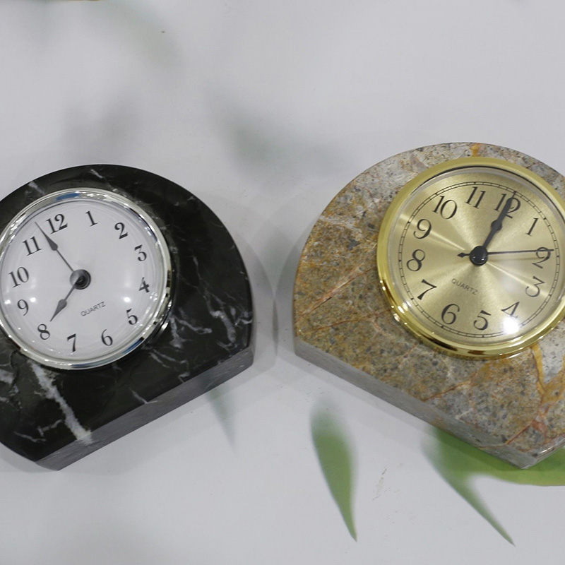 Đồng hồ để bàn đá tự nhiên nguyên khối DC172