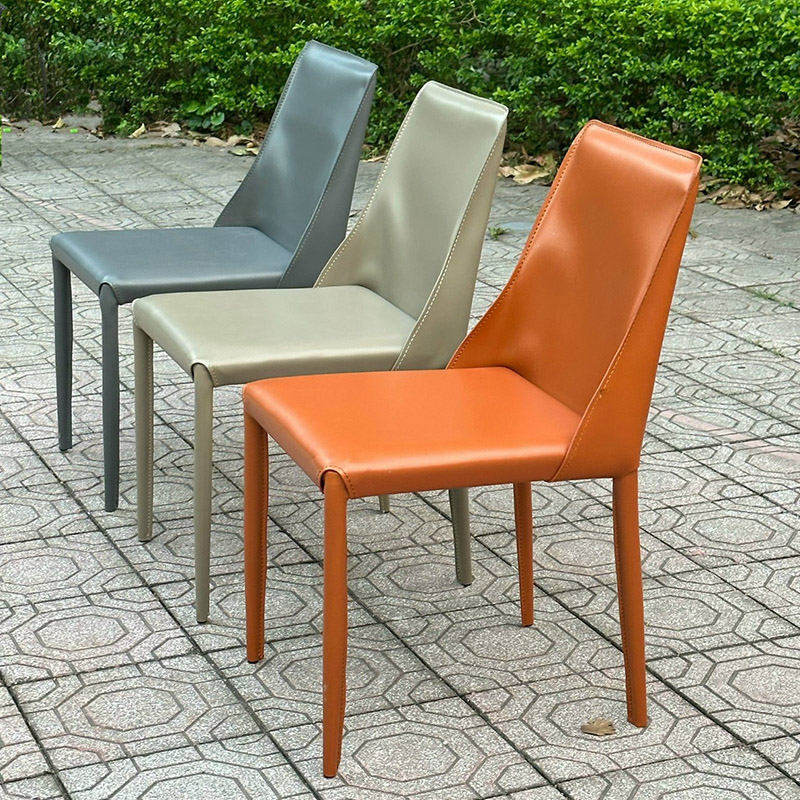Ghế ăn Perla bọc da phong cách Origami GA539