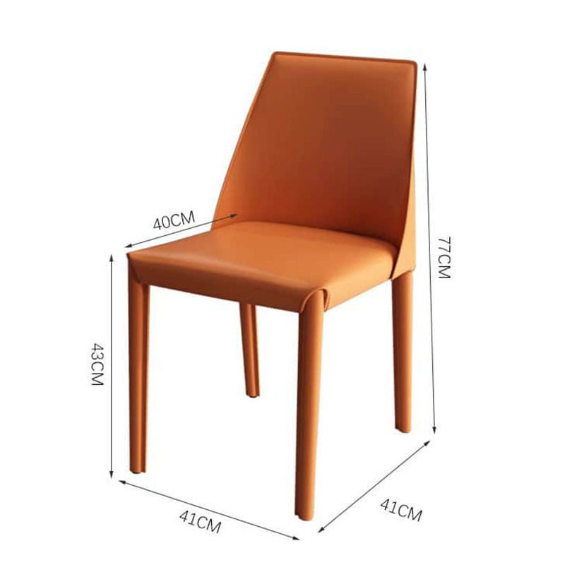 Ghế ăn Perla bọc da phong cách Origami GA539