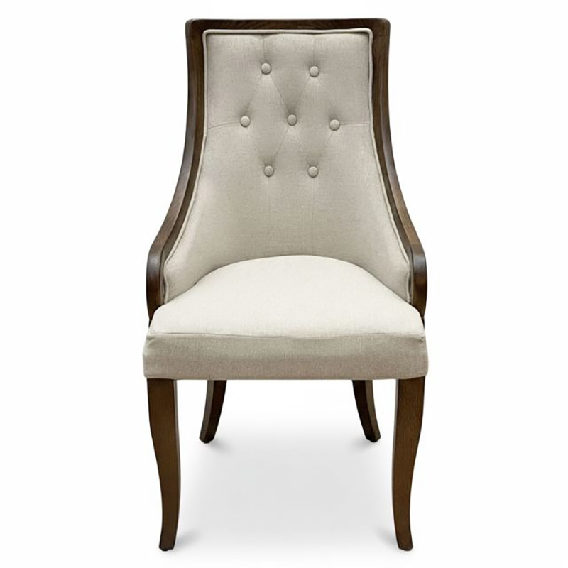 Ghế Amber nhà hàng cafe gỗ Sồi nệm bọc vải GA127