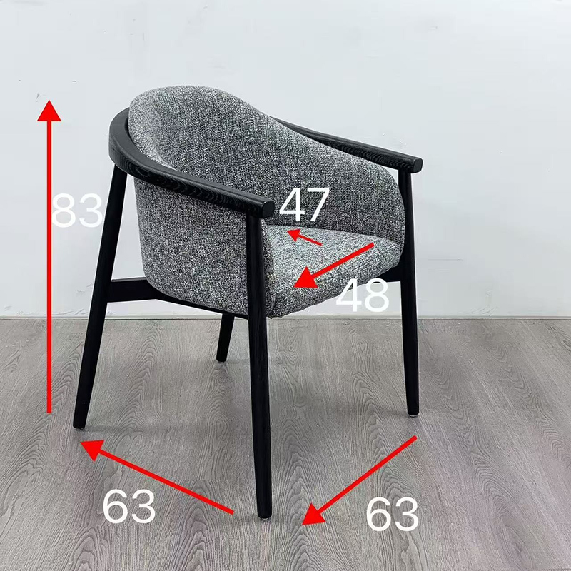 Ghế ăn gỗ cho nhà hàng đường nét tối giản, thanh lịch GA869