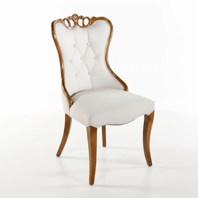 Ghế Nova decor nhà hàng khách sạn gỗ nệm da GA124