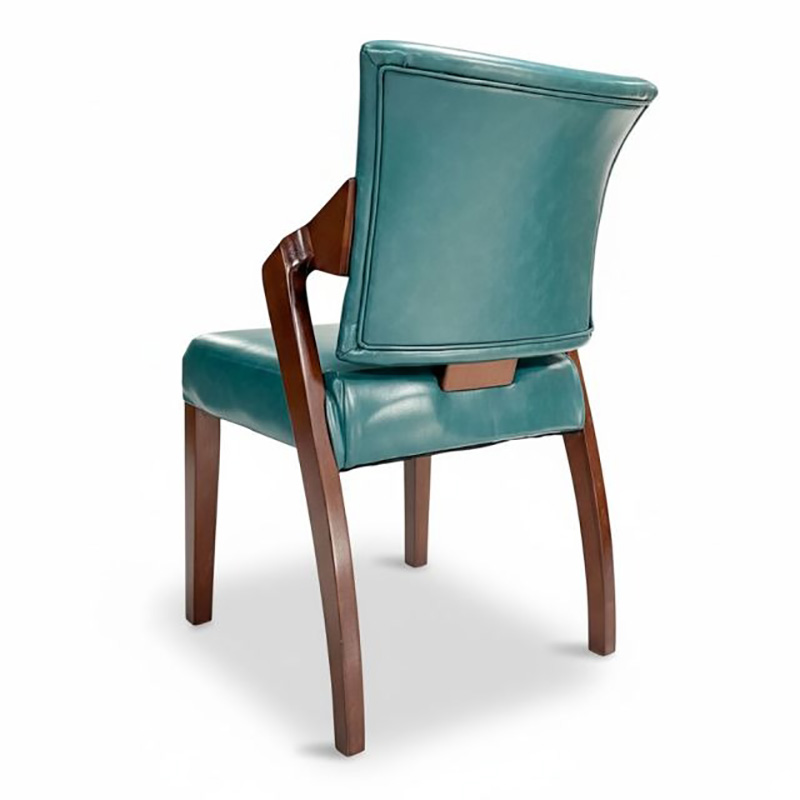 Ghế Wooden gỗ tần bì bọc da decor nhà hàng, cafe GA139