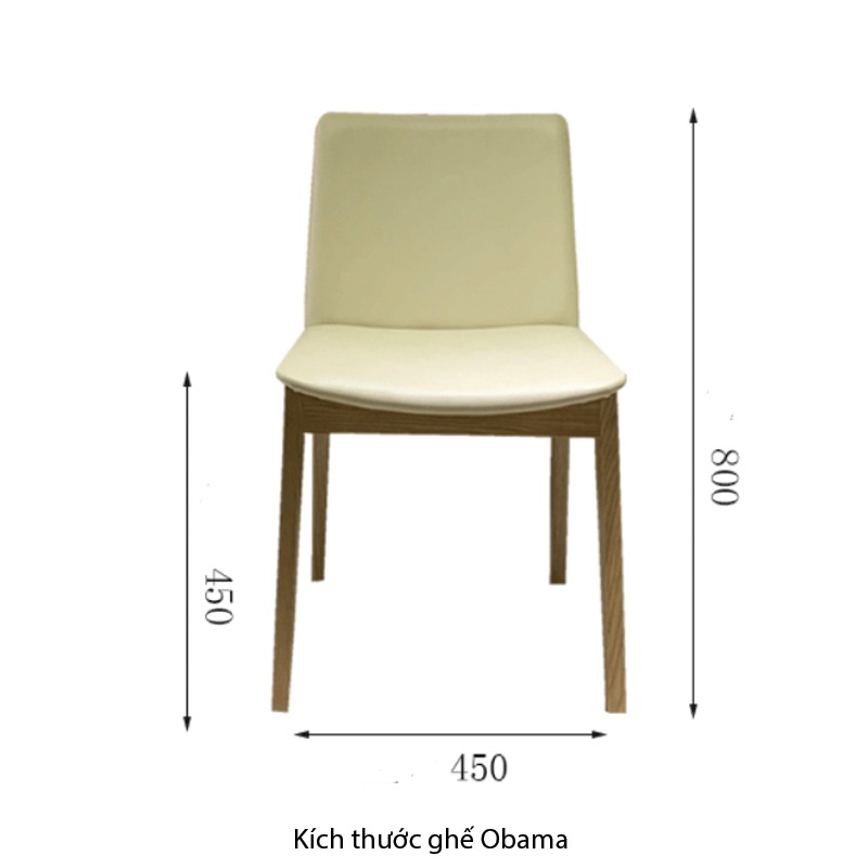 Ghế Obama gỗ tự nhiên ứng dụng ghế ăn, ghế cafe GA577