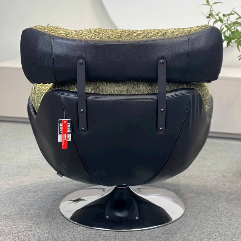 Ghế Arm Chair thư giãn chất liệu nỉ nhung hạt cao cấp phối da sang trọng GG312