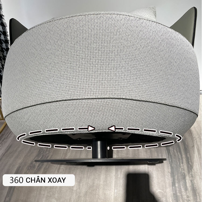Ghế Arm Chair thư giãn thiết kế hiên đại xoay 360 độ GG247
