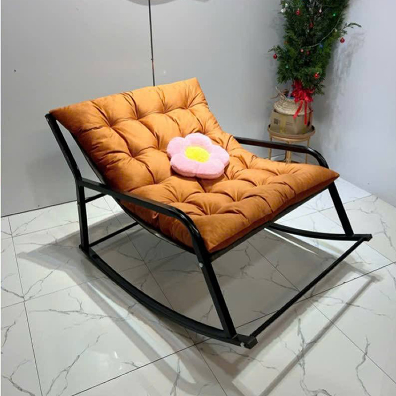 Ghế đôi bập bênh khung sắt đệm nỉ bông cao cấp sẵn 10 màu GG983