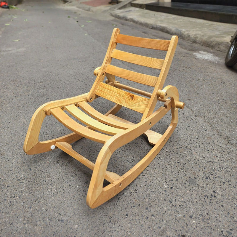 Ghế gỗ rung và bập bênh đa năng cho bé Rocking Chair GG248