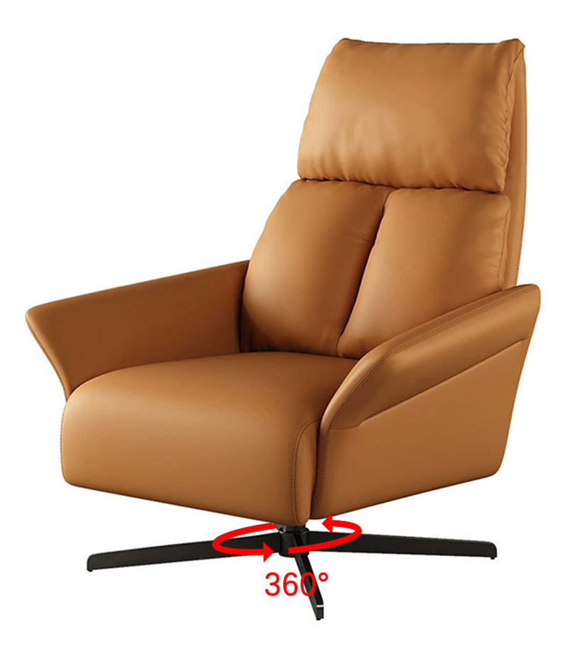 Ghế nệm da thư giãn Arm Chair chân xoay có chế độ ngả lưng GG253