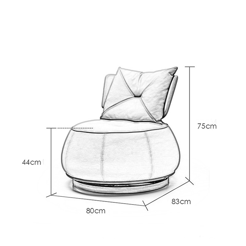 Ghế Sofa Arm Chair thư giãn xoay 360 độ GG245