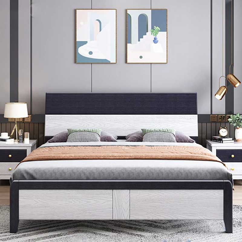 Giường ngủ bằng gỗ phong cách hiện đại GN898