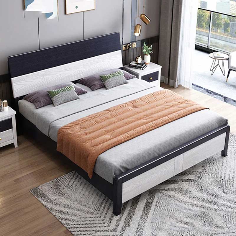 Giường ngủ bằng gỗ phong cách hiện đại GN898