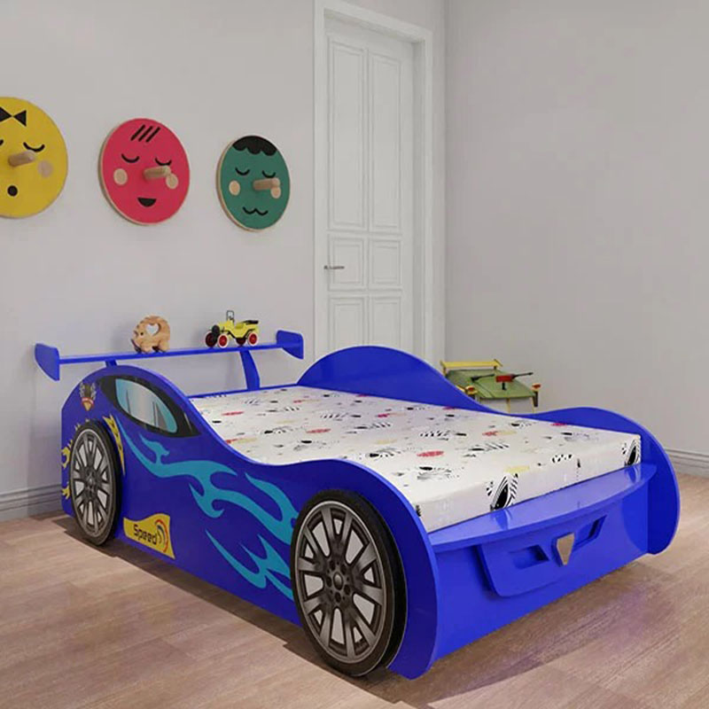 Giường ngủ hình xe ô tô đua cho bé trai GN866